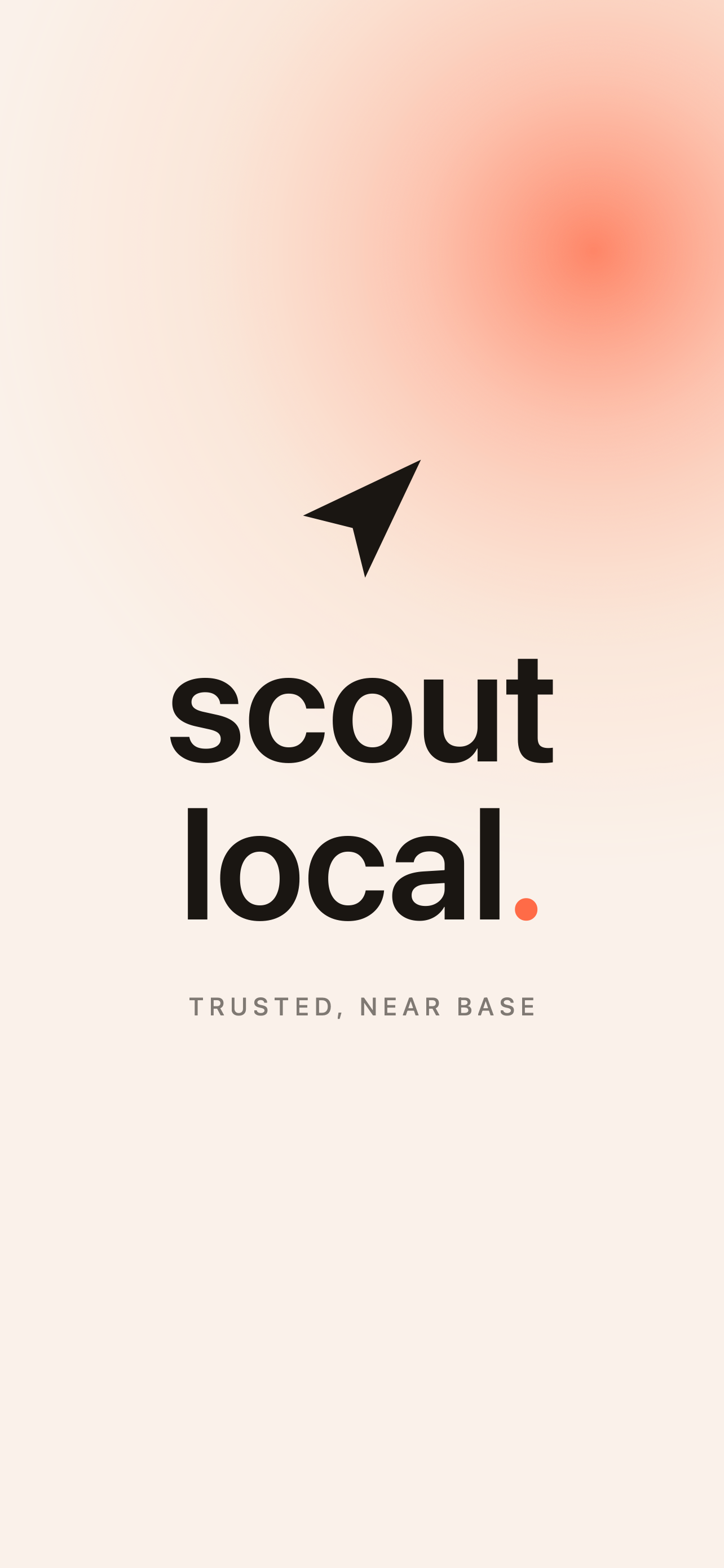 Scout Local app splash screen preview